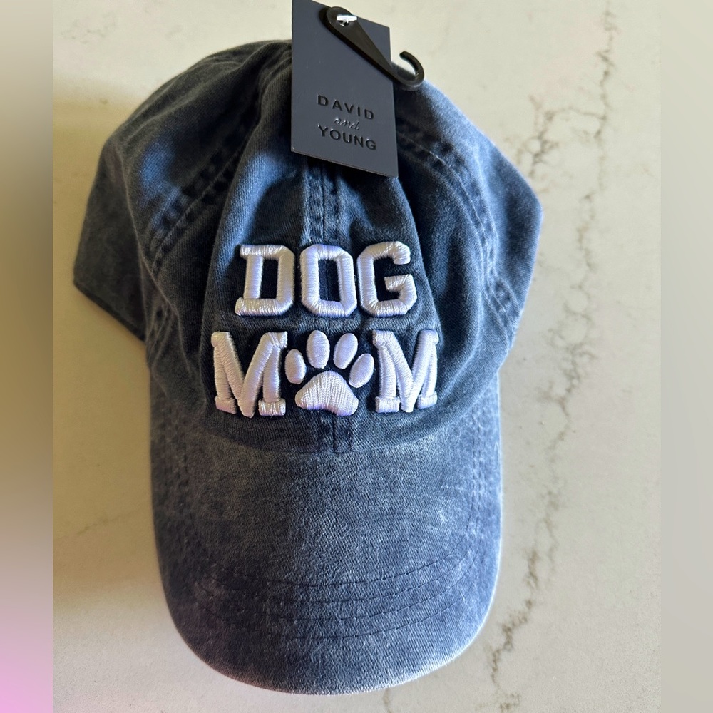 David and Young Dog Mom hat